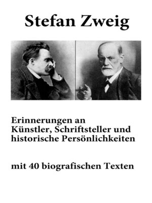 cover image of Erinnerungen an Künstler, Schriftsteller und historische Persönlichkeiten
